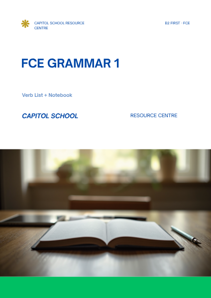 FCE Grammar 1 + Verb List + Notebook
