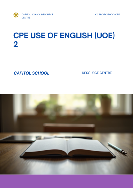 CPE Use of English (UOE) 2