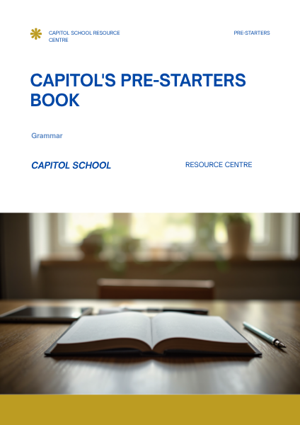 Capitol's Pre-Starters Book